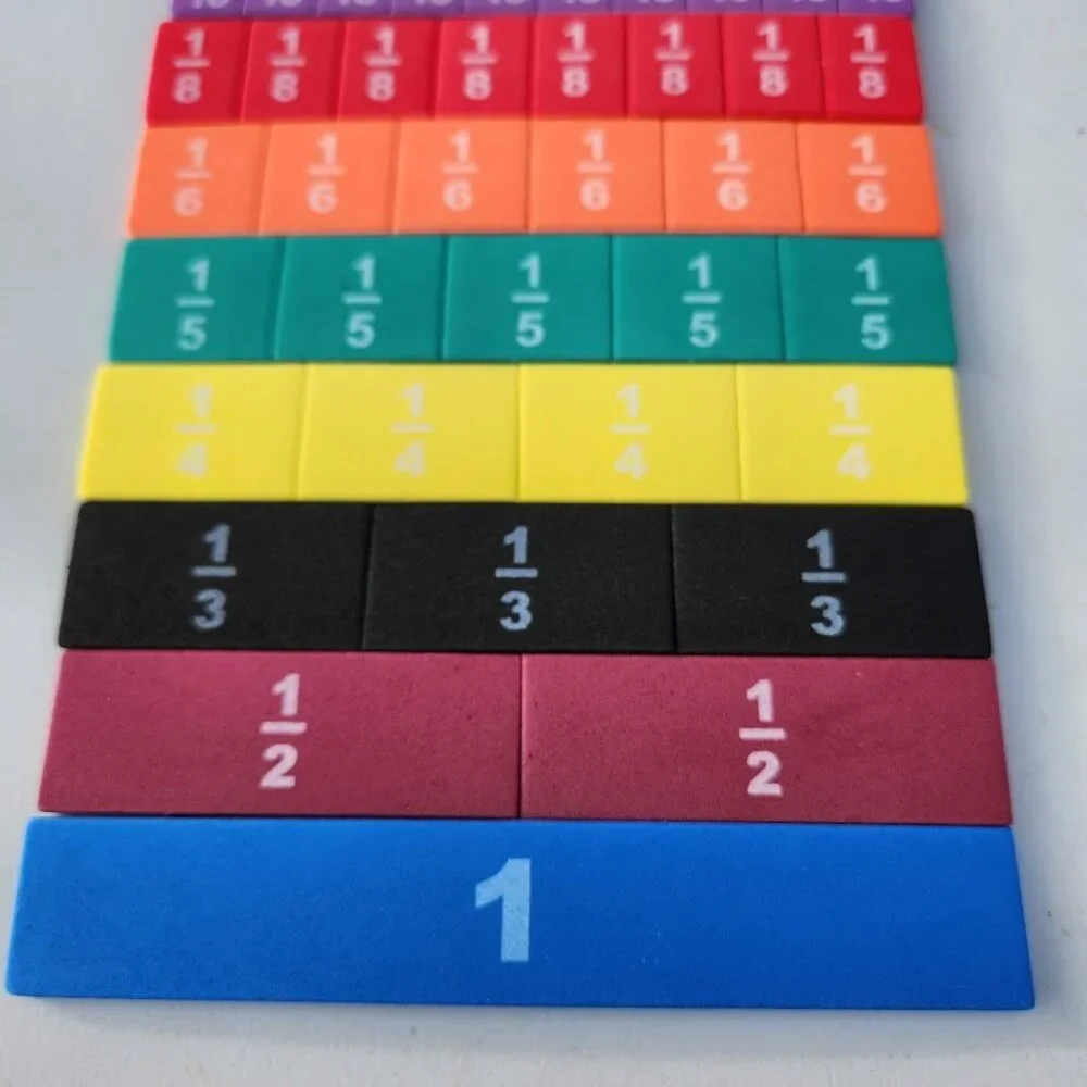 Lakeshore Fraction Tiles Foam Educational Math Manipulative Toy Game Puzzle Colo
